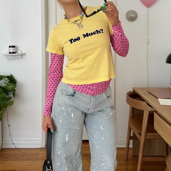 Too much find less graphic daydreamer y2k inspired tshirt - Picture 1 of 3